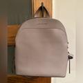 Michael Kors Bags | Michael Kors Pearl Gray Emmy Leather Backpack | Color: Gray | Size: Os