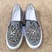 Zara Shoes | New! Zara Size 6 Grey Embellished Loafers | Color: Gray | Size: 6