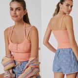 Anthropologie Tops | Nwt Anthropologie Pilcro Sustainable Henley Tank Coral M | Color: Orange/Pink | Size: M