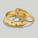 Madewell Jewelry | Madewell Two-Piece Etched Stars Ring Set | Color: Gold | Size: 6