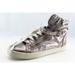 Michael Kors Shoes | Michael Kors Youth Girls Shoes Size 5 M Silver High Top Synthetic | Color: Silver | Size: 5bb