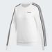 Adidas Tops | Adidas Essentials 3 Stripes Sweatshirt White & Black Size S | Color: Black/White | Size: S