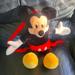 Disney Other | Mickey Mouse Plush Backpack | Color: Black/Red | Size: Osbb