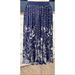 Anthropologie Skirts | Anthropologie Haven Whimsical Blue Pleated Knit Midi Skirt Nwt New Xs | Color: Blue | Size: Xs