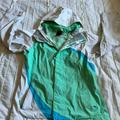 The North Face Jackets & Coats | Girl's The North Face Mint Green/Blue Hyvent Jacket Windbreaker Sz Large 14/16 | Color: Green/White | Size: 14g