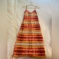 Zara Dresses | Midi Tie Dye Summer Dress. Size Medium. | Color: Orange/Red | Size: M