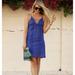 Anthropologie Dresses | Astr Lace Up Crotchet Blue Shift Mini Dress | Color: Blue | Size: S