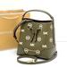 Michael Kors Bags | Michael Kors Mercer Small Logo Embossed Leather Bucket Bag Color Olive | Color: Green/White | Size: Various