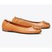 Tory Burch Shoes | Nib Tory Burch Multi-Logo Minnie Leather Ballet Travel Flat Brown Tan Us 8 8.5 9 | Color: Brown/Gold | Size: Various