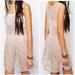 Free People Dresses | New Without Tags! Free People Beaded Mesh Slip Dress | Color: Pink | Size: L