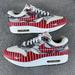 Nike Shoes | Nike Air Max 1 Lhm X Wasafu Los Primeros Red White Shoes Sneakers Men's Size 7.5 | Color: Red/White | Size: 7.5