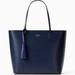 Kate Spade Bags | Euc Kate Spade Karla Wright Place Leather Tote! | Color: Blue | Size: 11”L X 4”W X 12”H