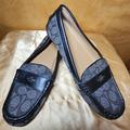 Coach Shoes | Coach Odette Moccasin Loafers | Color: Black/Gray | Size: 8