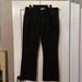 Madewell Jeans | Madewell Kick Out Crop Jeans In True Black Wash: Coated Edition | Color: Black | Size: 31