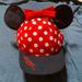 Disney Accessories | Disney Parks Minnie Mouse Polka Dot Youth Girl Baseball Cap Black Red White Euc | Color: Black/Red | Size: Osg