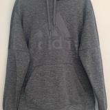 Adidas Shirts | Adidas Charcoal Gray Hoodie Sweatshirt Men's Medium | Color: Gray | Size: M