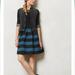 Anthropologie Skirts | Guc. Anthropologie "Ponte Bell Skirt” | Color: Black/Blue | Size: M/L