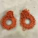 Anthropologie Jewelry | Coral Anthropologie Beaded Earrings | Color: Pink | Size: Os