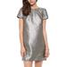 Madewell Dresses | Madewell Gold Metallic Shift Dress | Color: Black/Gold | Size: 4