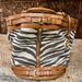 Michael Kors Bags | Michael Kors Zebra Canvas And Leather Bucket Purse | Color: Brown/Cream | Size: 16” Wide 13” At Bottom And 12” High