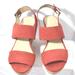 Nine West Shoes | Nine West Orange Wedges Size 7.5 | Color: Orange | Size: 7.5