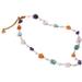 Anthropologie Jewelry | New 18k Gold Multi Natural Stone & Pearls Chain Stainless Steel Necklace | Color: Gold/White | Size: Os