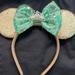Disney Accessories | Mickey Mouse Ears | Color: Gold/Green | Size: Osg