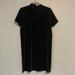 Madewell Dresses | Madewell Black Velvet Dress Size Med Flawless Falls Above The Knee Short | Color: Black | Size: M