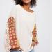 Free People Tops | Free People Blossom Balloon Sleeve Thermal Top Long Sleeve Waffle Knit Cream | Color: Cream | Size: M