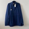 Adidas Jackets & Coats | Men’s Adidas Stadium Team Navy Blue 1/4 Zip Woven Long Sleeve Jacket Size Xxl | Color: Blue | Size: Xxl