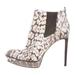 Michael Kors Shoes | Michael Kors Snakeskin Platform Stiletto Heeled Boots, Size 7 | Color: Black/Gray | Size: 7