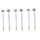 POPETPOP 6 Pcs Vintage Hairpin Hair Stick Chinese Hair Chopsticks Chinese Hair Pin Hair Fork Metal Hair Clips for Women Chinese Hair Clips for Bride Hair Clip Bride Hairpin Miss Bun Costume