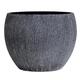 Olly & Rose Extra Large Plant Pot - Charcoal XL Garden Planter - Distressed Patterned XL Flower Pot Outdoor Planter and Large Plant Pots Indoor - 46cm