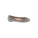 Banana Republic Flats: Gray Snake Print Shoes - Women's Size 9 - Round Toe