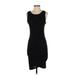 Leith Casual Dress - Bodycon Scoop Neck Sleeveless: Black Print Dresses - Women's Size X-Small