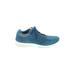 Ecco Sneakers: Activewear Platform Casual Blue Print Shoes - Women's Size 36 - Almond Toe