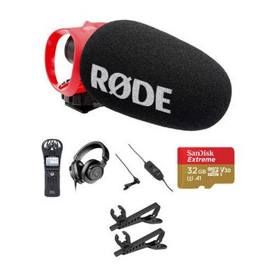 RODE VideoMicro II Ultracompact Camera-Mount Shotgun Microphone Wired Audio Begi VMICROII