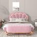 Everly Quinn Gethers Upholstered Platform 2 Piece Bedroom Set Upholstered in Pink | 44.9 H x 64 W x 84.3 D in | Wayfair