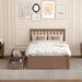 Winston Porter Narda Slat Storage Bed Wood in Gray | 36.6 H x 42.3 W x 81.2 D in | Wayfair D373079AE7304EE498D2F7A115504E90