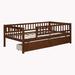 Red Barrel Studio® Kevontay Daybed in Brown | 28.3 H x 41.8 W x 79.5 D in | Wayfair D0E20BA757684A729B8840273969EE9B