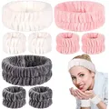 Ensemble de bracelets de lavage du visage pour femmes bande de sauna pour femmes bracelets