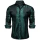 Chemise de créateur de luxe vert foncé pour hommes chemise à manches longues pour hommes chemise