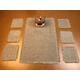 Fringed Table Decor Beige Brown Table Coasters Table Placemats