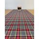 From 70 to 300 cm Long poly Viscose Tartan Runner Placemat Table Napkins Red Grey Christmas (unlined) Burns Night Plaid