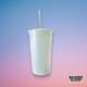 Premium Frosted Plastic Tumbler - 33 Oz