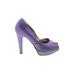 Dana Davis Heels: Purple Color Block Shoes - Women's Size 9