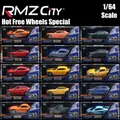 Diecast auto giocattolo in miniatura per ragazzi 1/64 Hot Free Wheels Premium RMZ City Metal Super