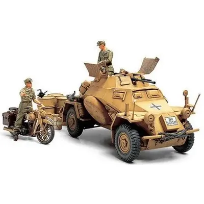 Tamiya 35286 1/35 Modell Deutsch Sd.Kfz 222 Leichter Panzerspähwagen w/PE Teile Image
