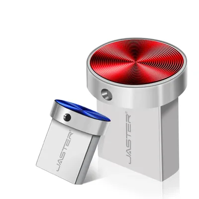 Metall Geschenk Mini Tragbare USB 2,0 Flash Stick Für Auto Echte Kapazität Pen Drive Silber Memory Stick 64GB/32GB/16GB/8GB/4GB U Disk Image