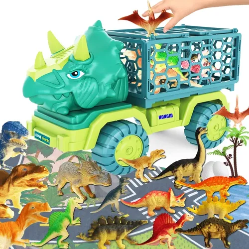 Dinosaurier LKW Spielzeug für Kinder Triceratops Auto Spielzeug große Aktivität Spiel matte